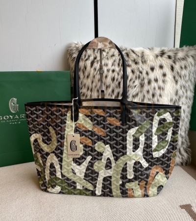 GOYARD SAINT LOUIS TOTE BAG GOYARDINE CANVAS SIZE 34X28X15 CM MASTER QUALITY